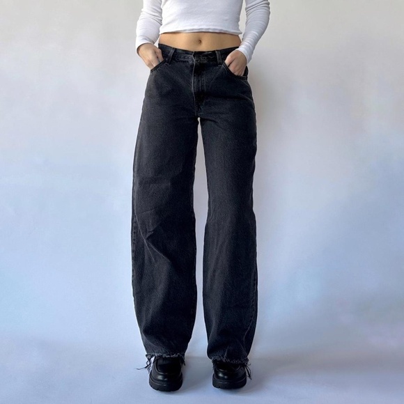 Levi's Baggy Dad Jeans Black Size 29 - Picture 7 of 7